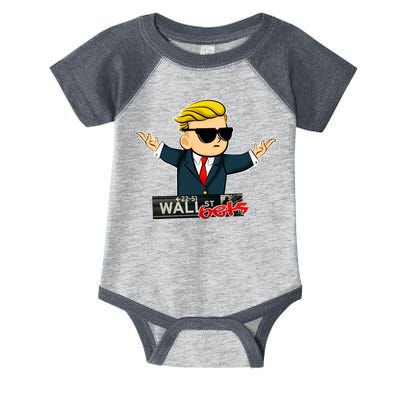 Wall Street Bets Guy Investing Stocks Infant Baby Jersey Bodysuit