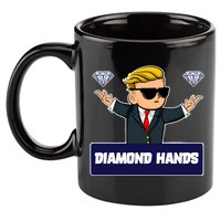Wall Street Diamond Hands 11oz C Handle Ceramic Mug