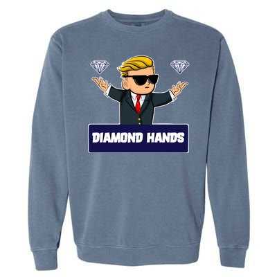 Wall Street Diamond Hands Garment-Dyed Sweatshirt