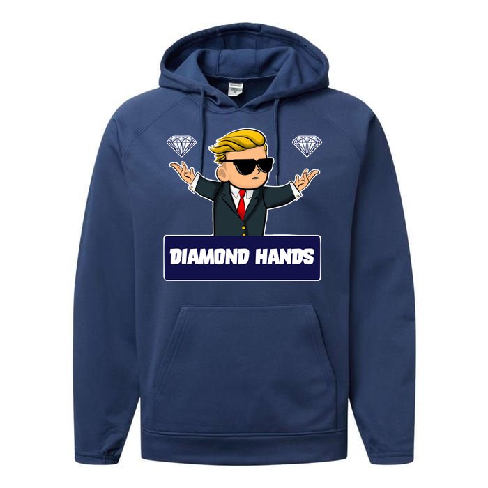 Wall Street Diamond Hands Performance Fleece Hoodie