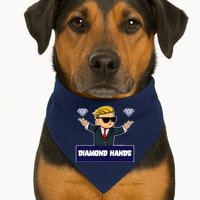 Wall Street Diamond Hands USA-Made Doggie Bandana