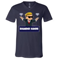 Wall Street Diamond Hands V-Neck T-Shirt