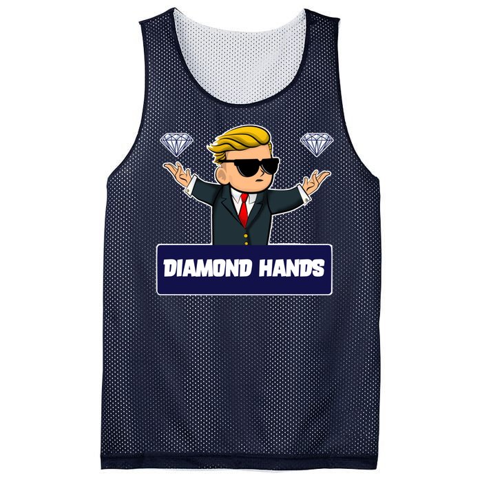 Wall Street Diamond Hands Mesh Reversible Basketball Jersey Tank