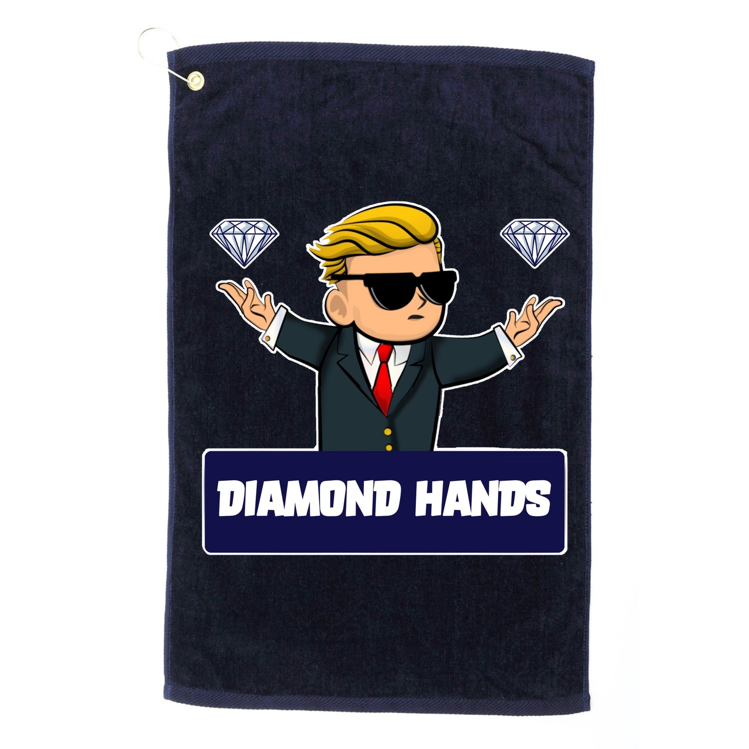 Wall Street Diamond Hands Golf Towel