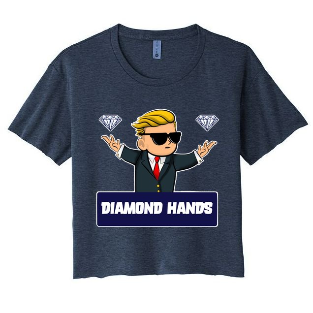 Wall Street Diamond Hands Crop Top