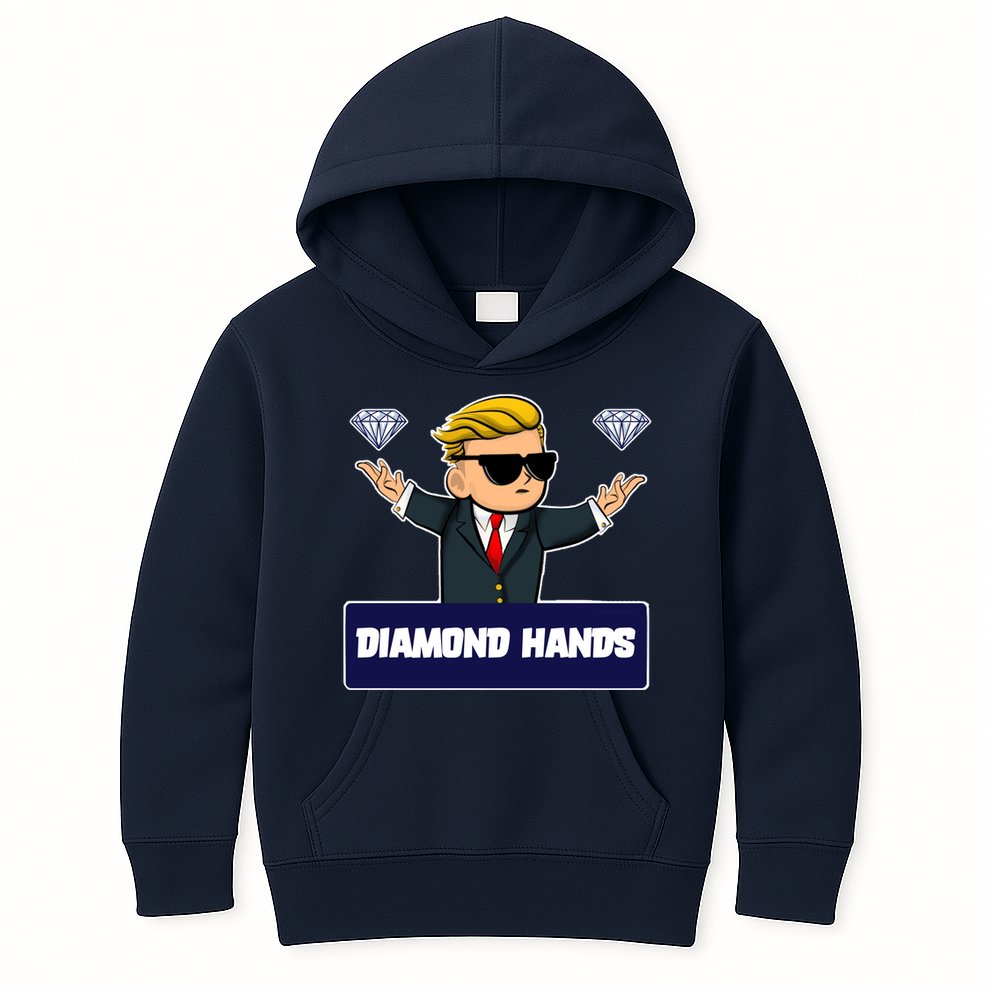 Wall Street Diamond Hands Kids Hoodie