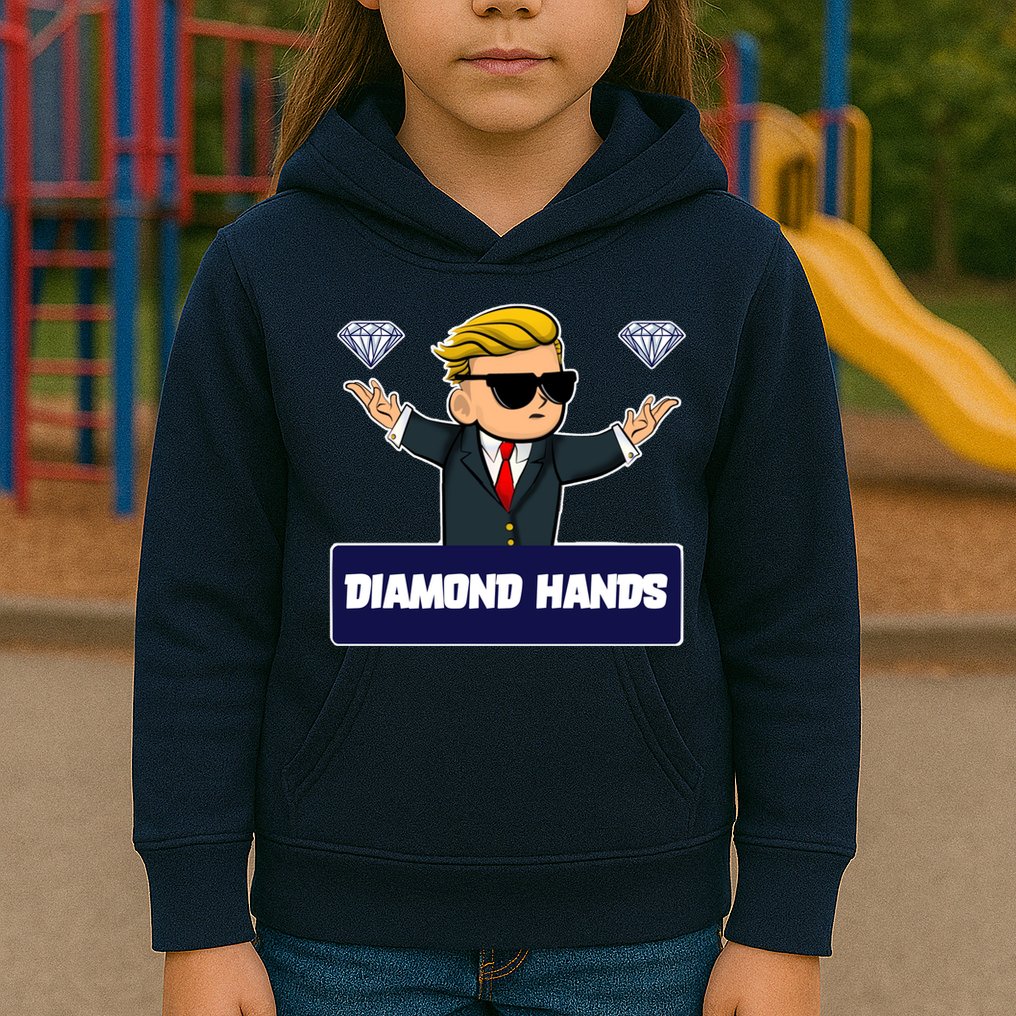 Wall Street Diamond Hands Kids Hoodie