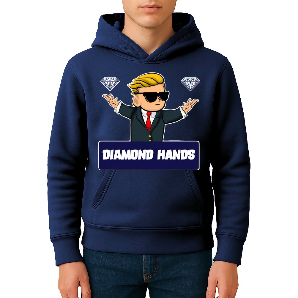 Wall Street Diamond Hands Kids Hoodie