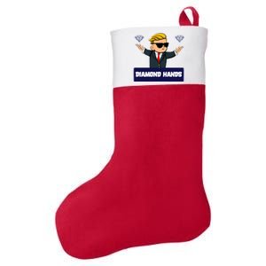 Wall Street Diamond Hands Felt Holiday Christmas Stocking