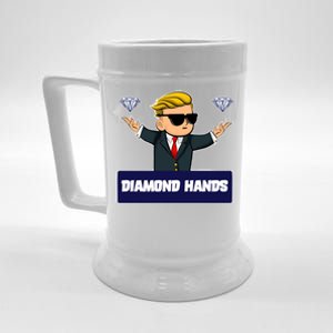 Wall Street Diamond Hands Beer Stein