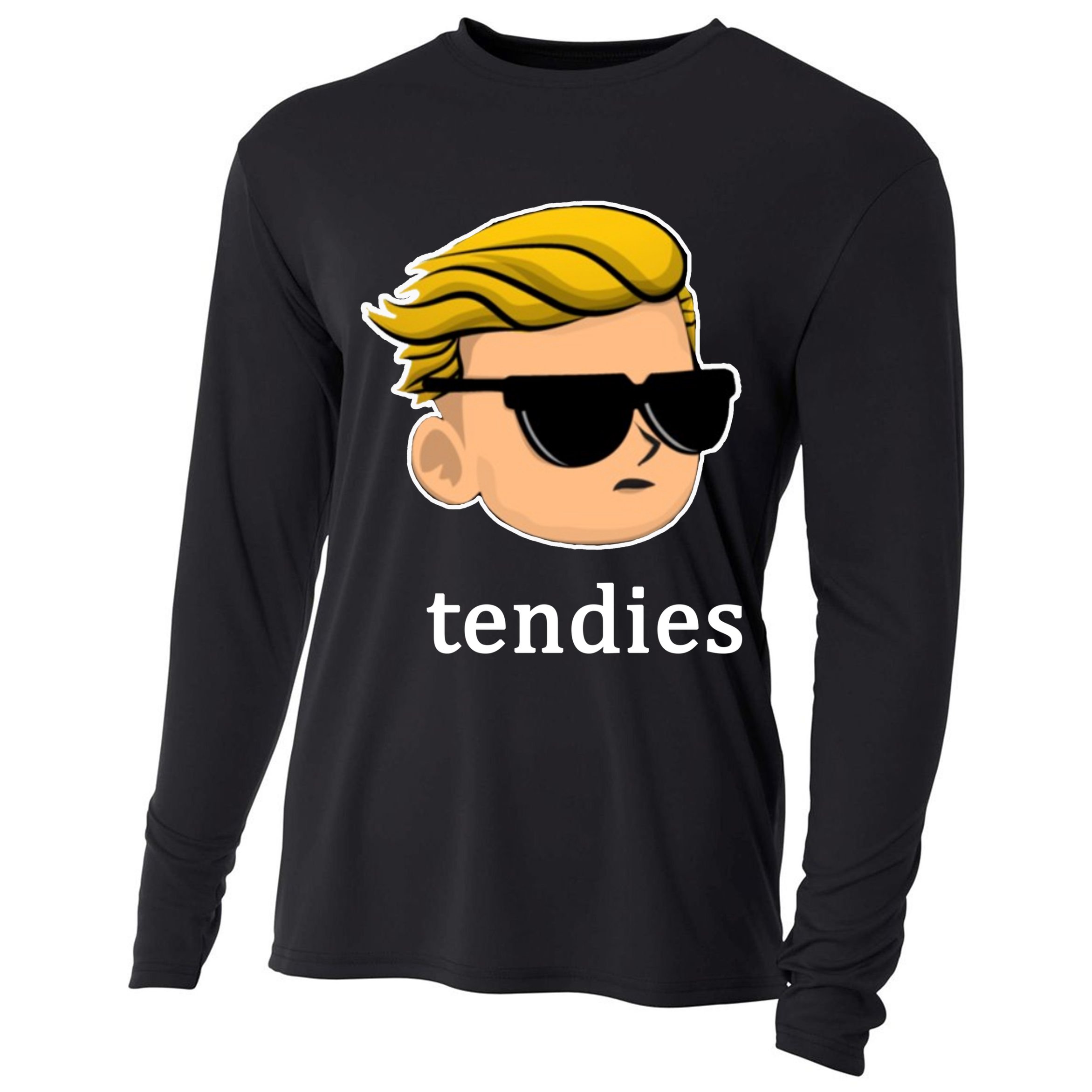 Wall Street Guy WSB Tendies Cooling Performance Long Sleeve Crew