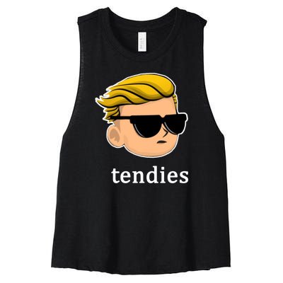 Wall Street Guy WSB Tendies Women's Racerback Cropped Tank