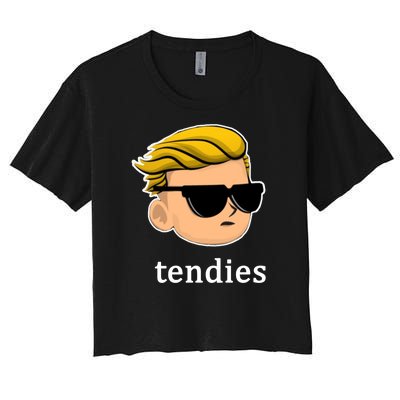 Wall Street Guy WSB Tendies Women's Crop Top Tee