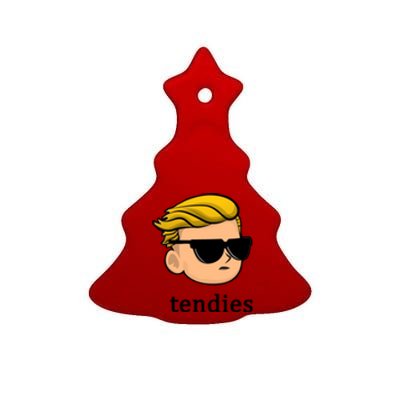 Wall Street Guy WSB Tendies Ceramic Tree Ornament