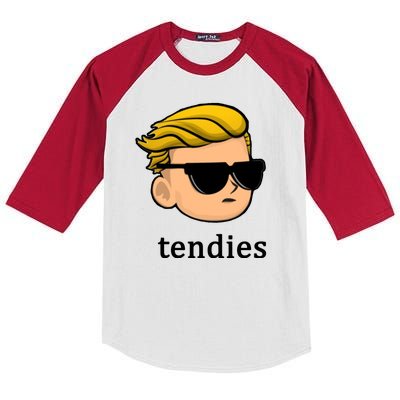 Wall Street Guy WSB Tendies Kids Colorblock Raglan Jersey