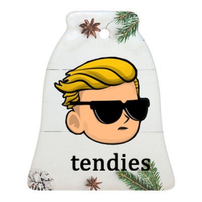 Wall Street Guy WSB Tendies Ceramic Bell Ornament