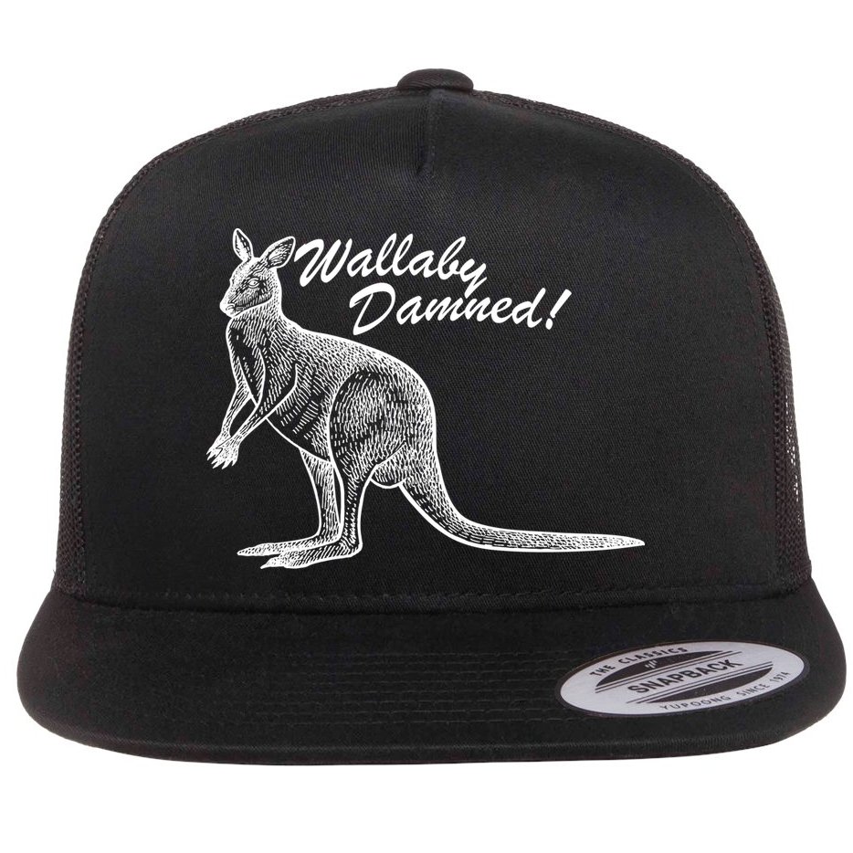 Wallaby Damned Flat Bill Trucker Hat