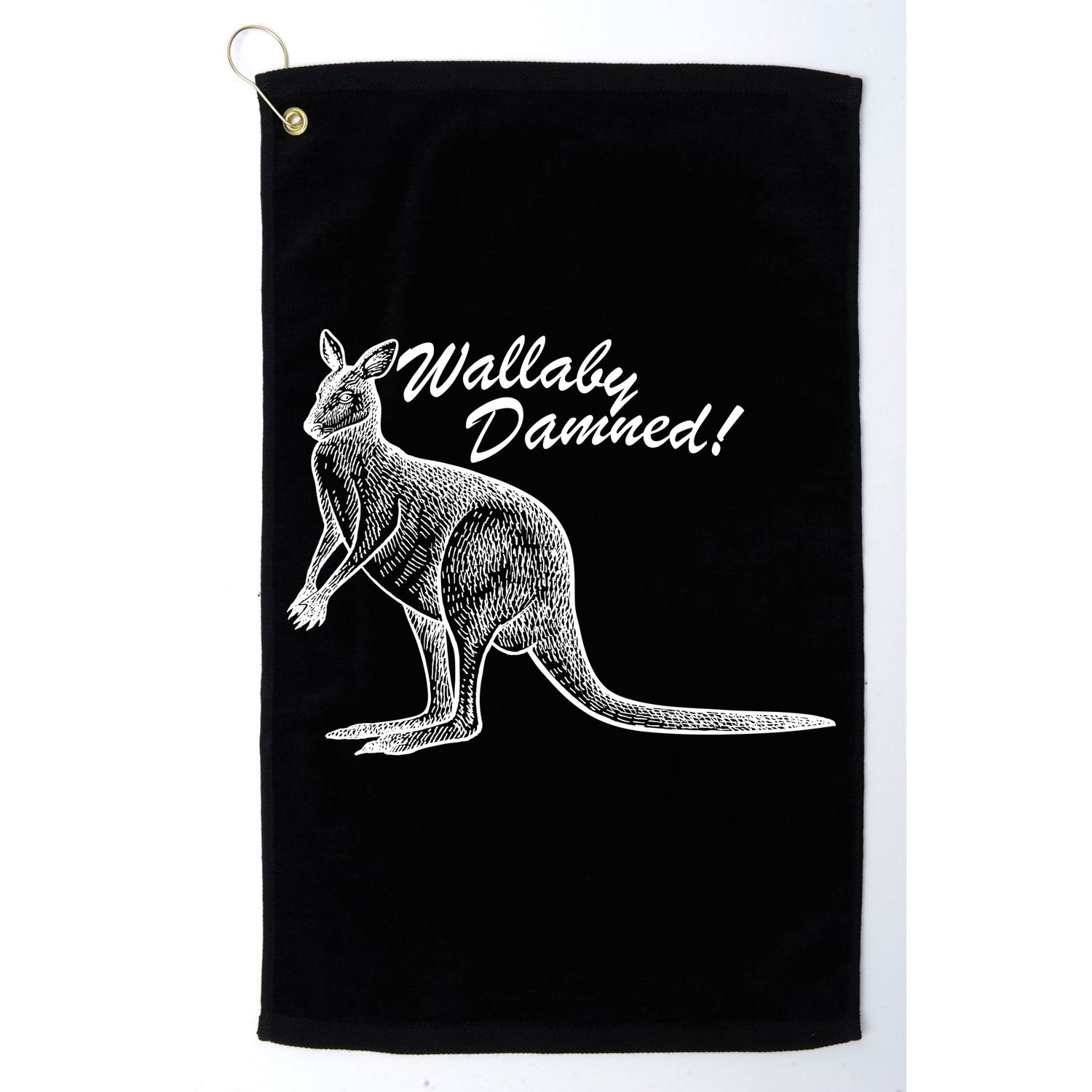 Wallaby Damned Golf Towel