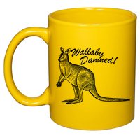 Wallaby Damned 11oz C Handle Ceramic Mug