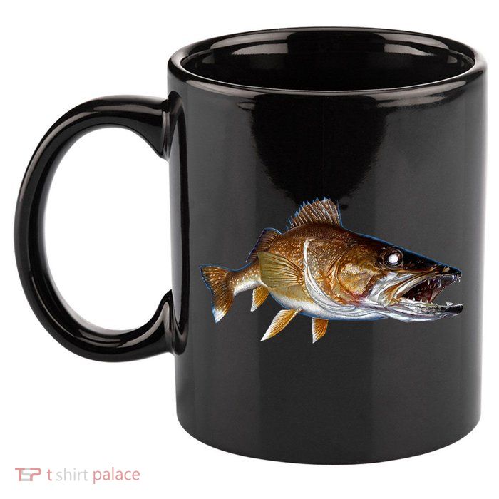 Walleye 11oz C Handle Ceramic Mug
