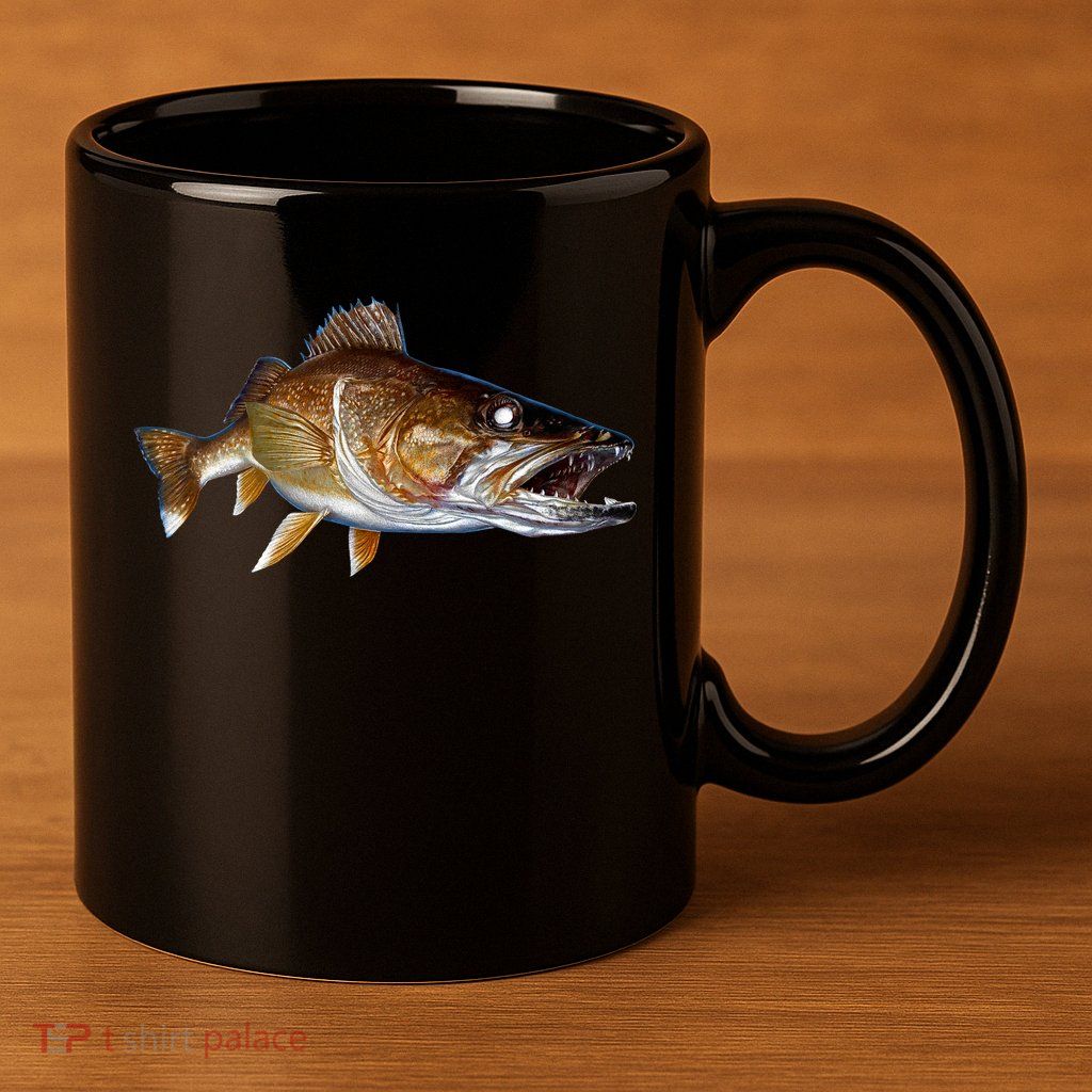 Walleye 11oz C Handle Ceramic Mug