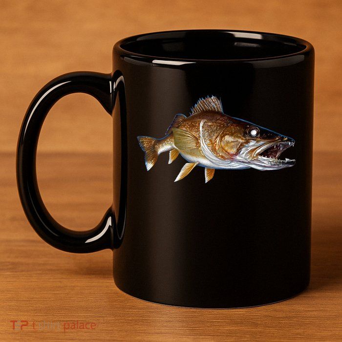 Walleye 11oz C Handle Ceramic Mug