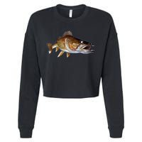 Walleye Cropped Pullover Crew