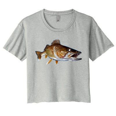 Walleye Women's Crop Top Tee