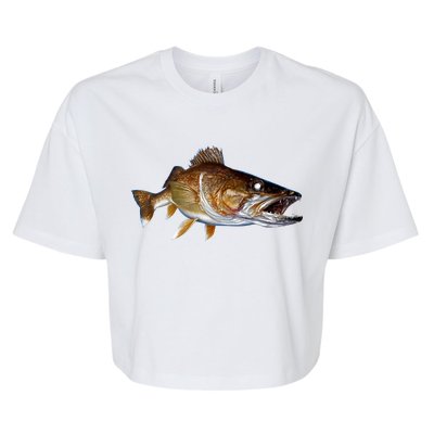 Walleye Bella+Canvas Jersey Crop Tee