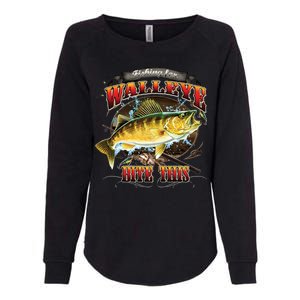 Walleye Bite This Womens California Wash Sweatshirt