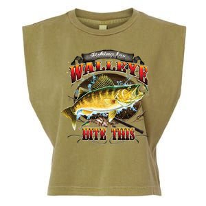 Walleye Bite This Garment-Dyed Women's Muscle Tee