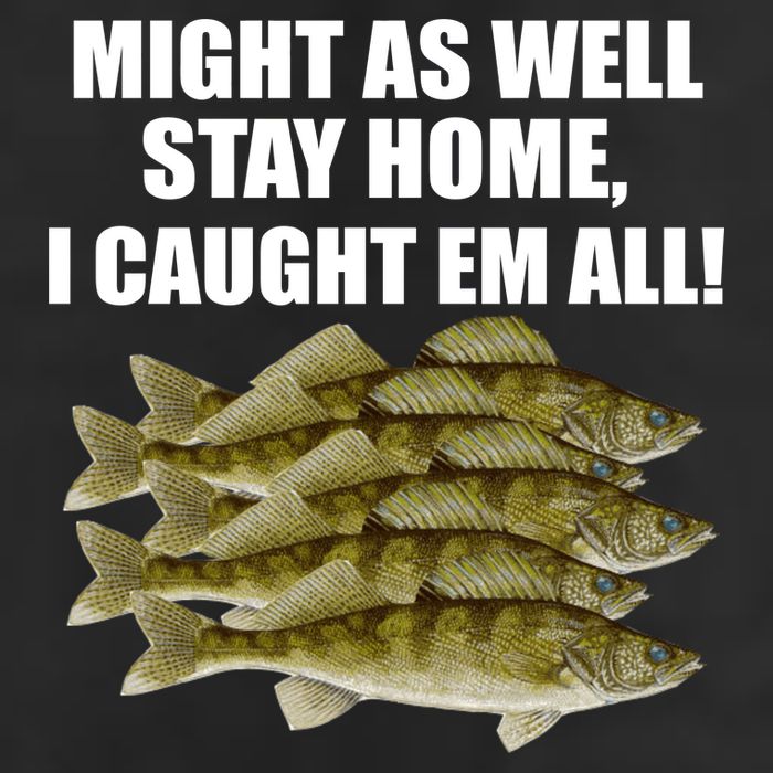 Walleye Caught Em All Cool Comfort Performance Bucket Hat