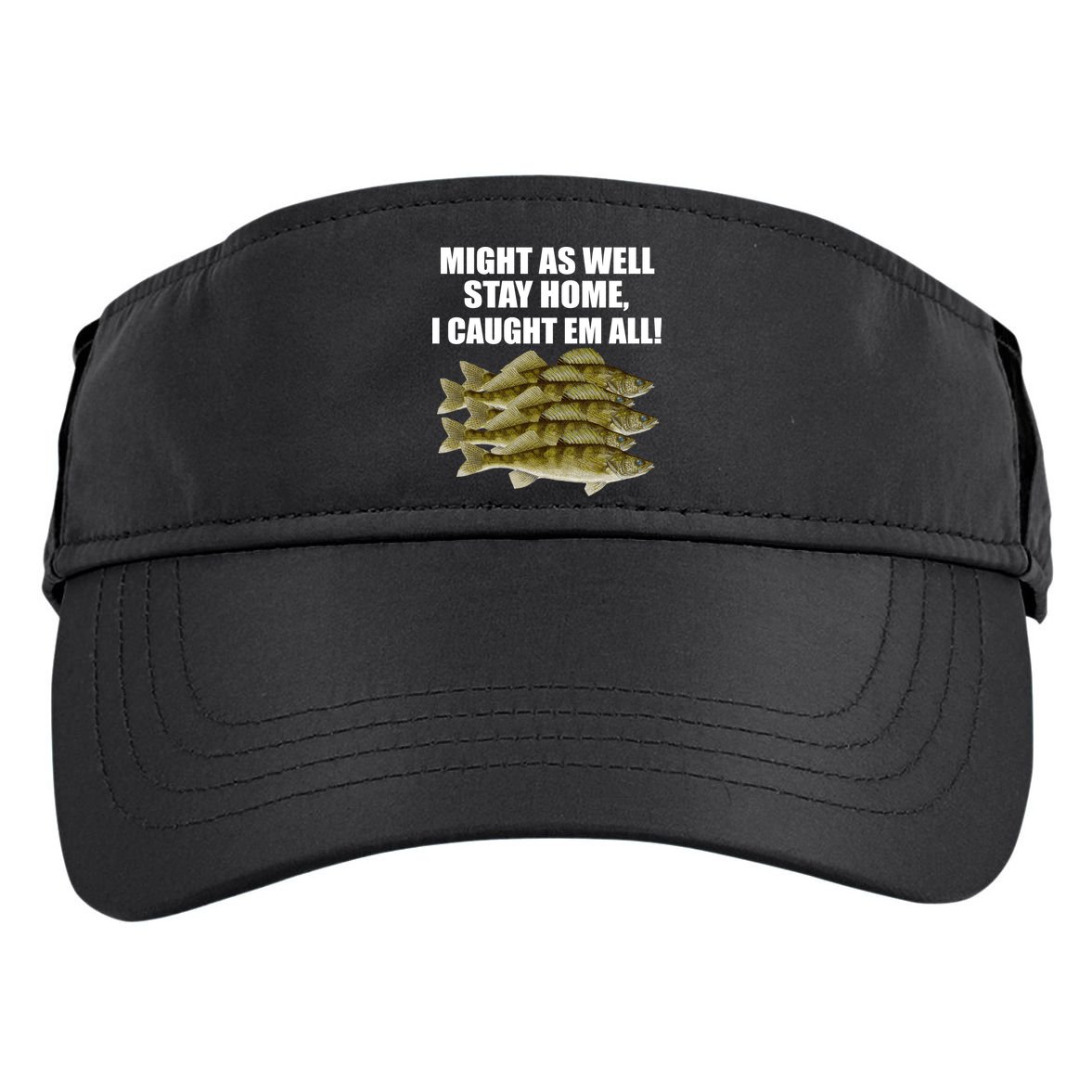 Walleye Caught Em All Adult Drive Performance Visor