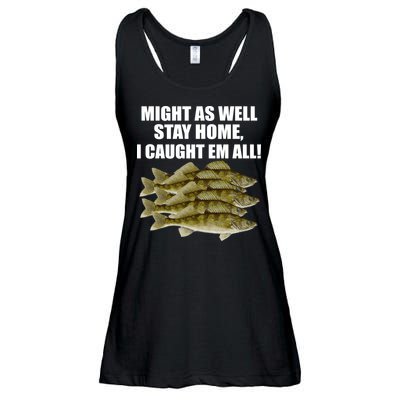 Walleye Caught Em All Ladies Essential Flowy Tank