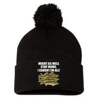Walleye Caught Em All Pom Pom 12in Knit Beanie