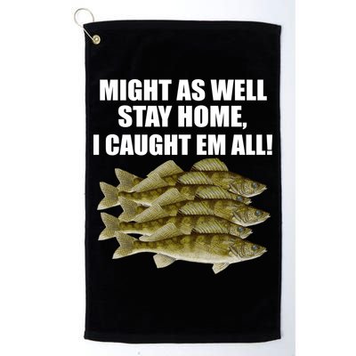 Walleye Caught Em All Golf Towel