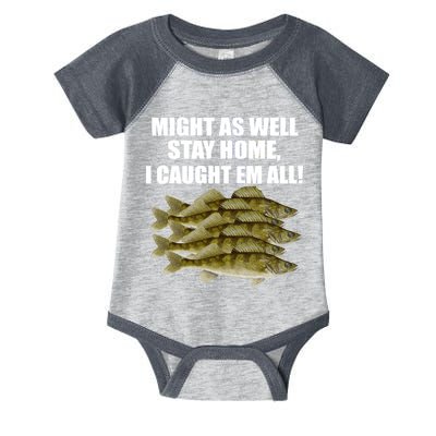 Walleye Caught Em All Infant Baby Jersey Bodysuit