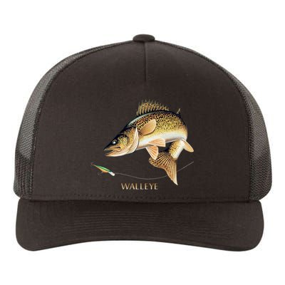 Walleye Combination Yupoong Adult 5-Panel Trucker Hat