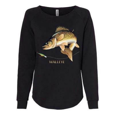 Walleye Combination Womens California Wash Sweatshirt