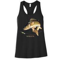 Walleye Combination Women's Racerback Tank