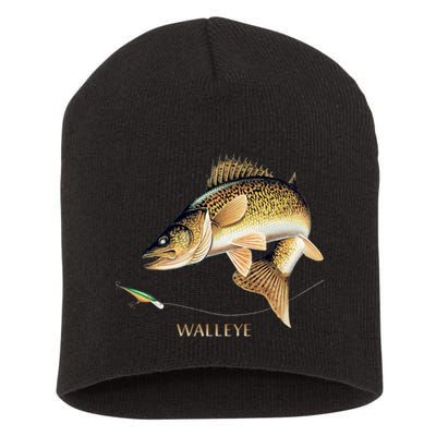 Walleye Combination Short Acrylic Beanie