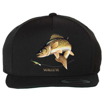 Walleye Combination Wool Snapback Cap