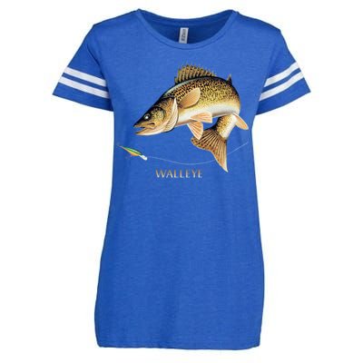 Walleye Combination Enza Ladies Jersey Football T-Shirt