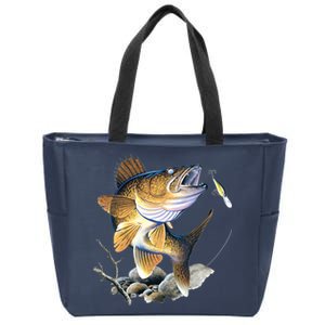 Walleye Fishing Zip Tote Bag