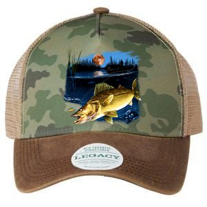 Walleye Moon Light Legacy Tie Dye Trucker Hat