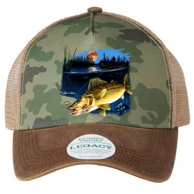 Walleye Moon Light Legacy Tie Dye Trucker Hat