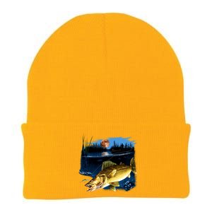 Walleye Moon Light Knit Cap Winter Beanie