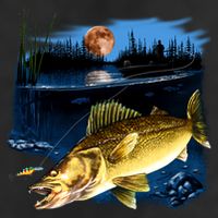 Walleye Moon Light Cool Comfort Performance Bucket Hat
