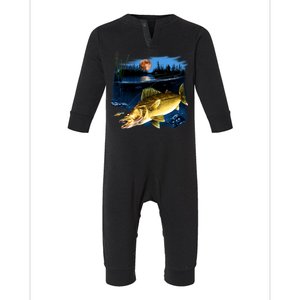 Walleye Moon Light Infant Fleece One Piece