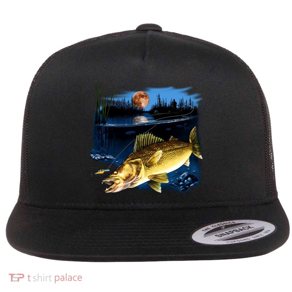 Walleye Moon Light Flatbill Hat